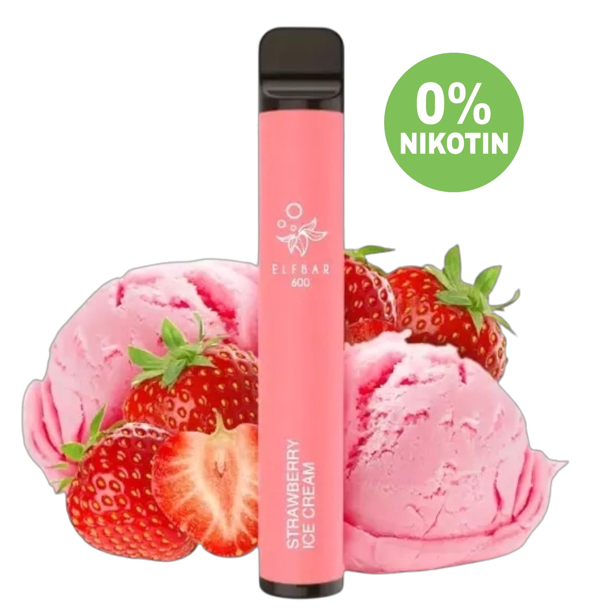 Elf Bar 600 E-Vape | Strawberry Ice Cream ohne Nikotin