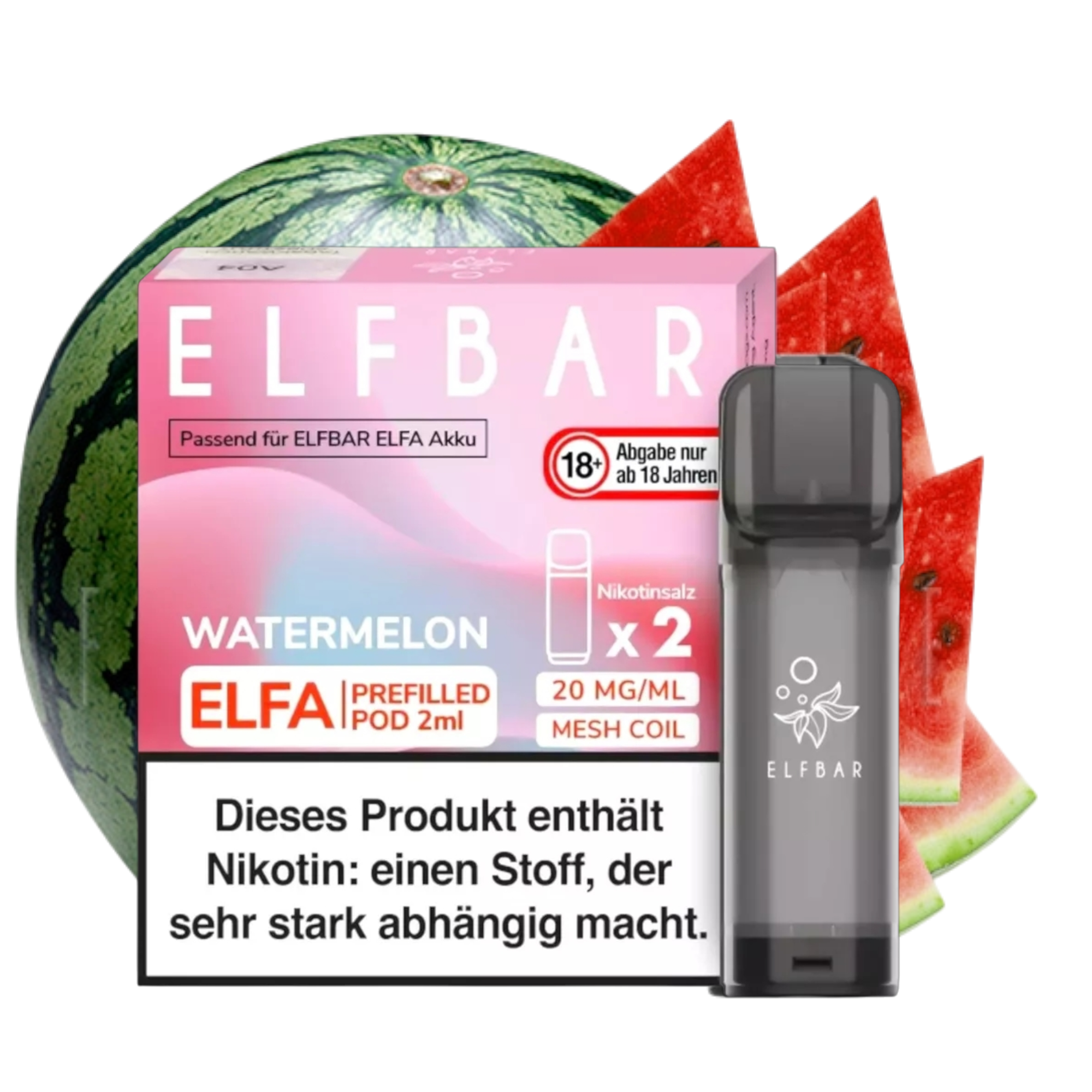 ELFBAR ELFA Watermelon 20mg Nikotin 2er Pack