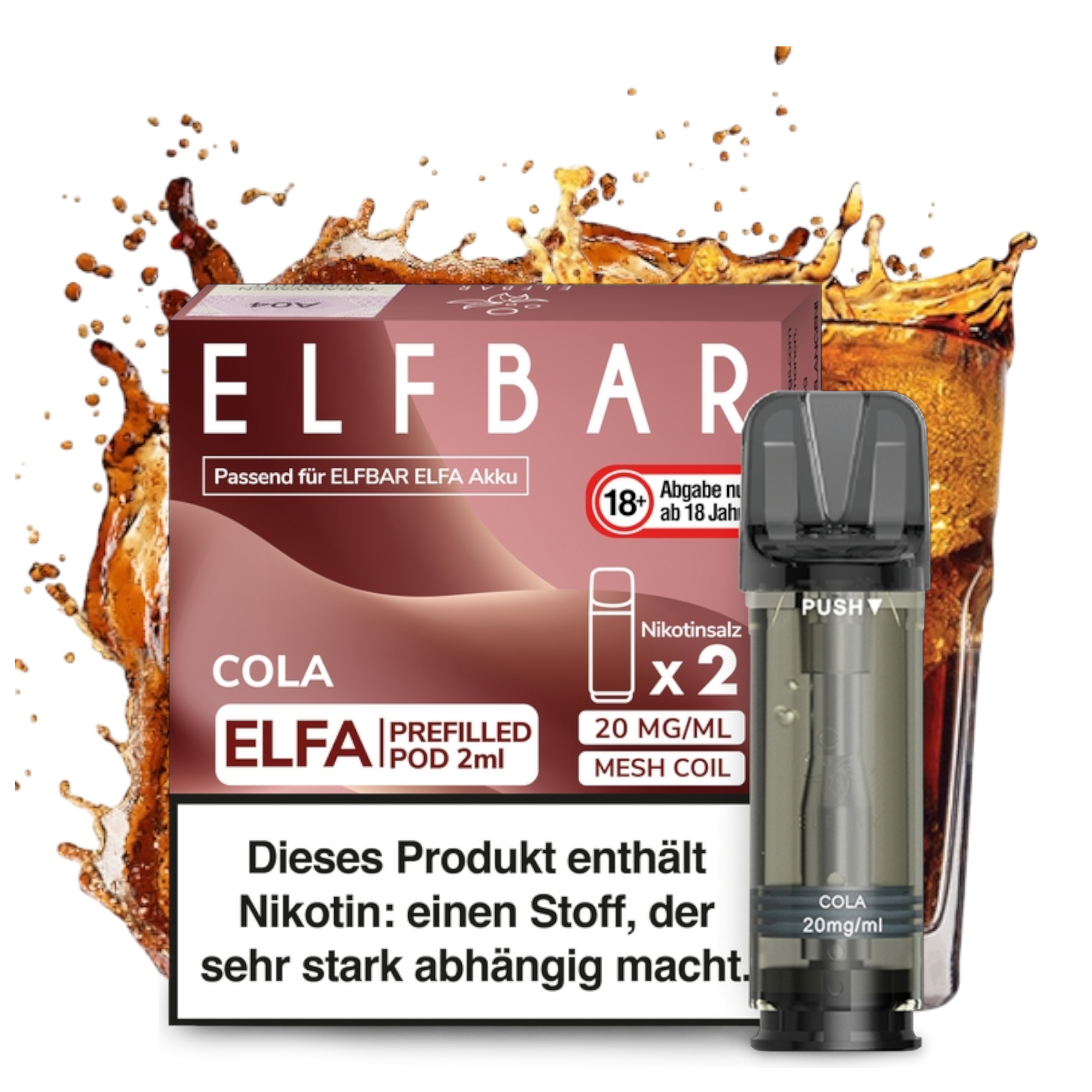 ELFBAR ELFA Cola 20mg Nikotin 2er Pack