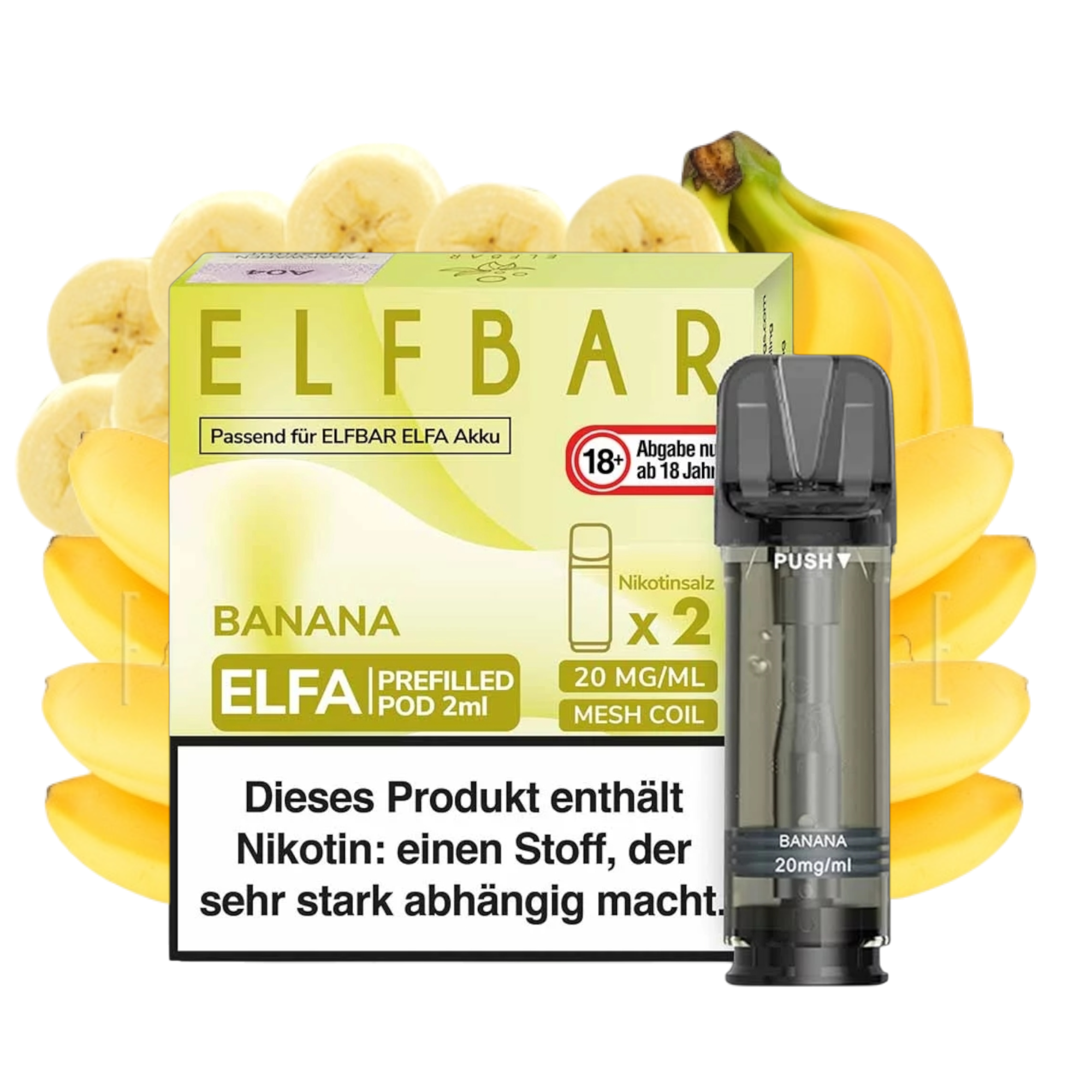 ELFBAR ELFA Banana 20mg Nikotin 2er Pack