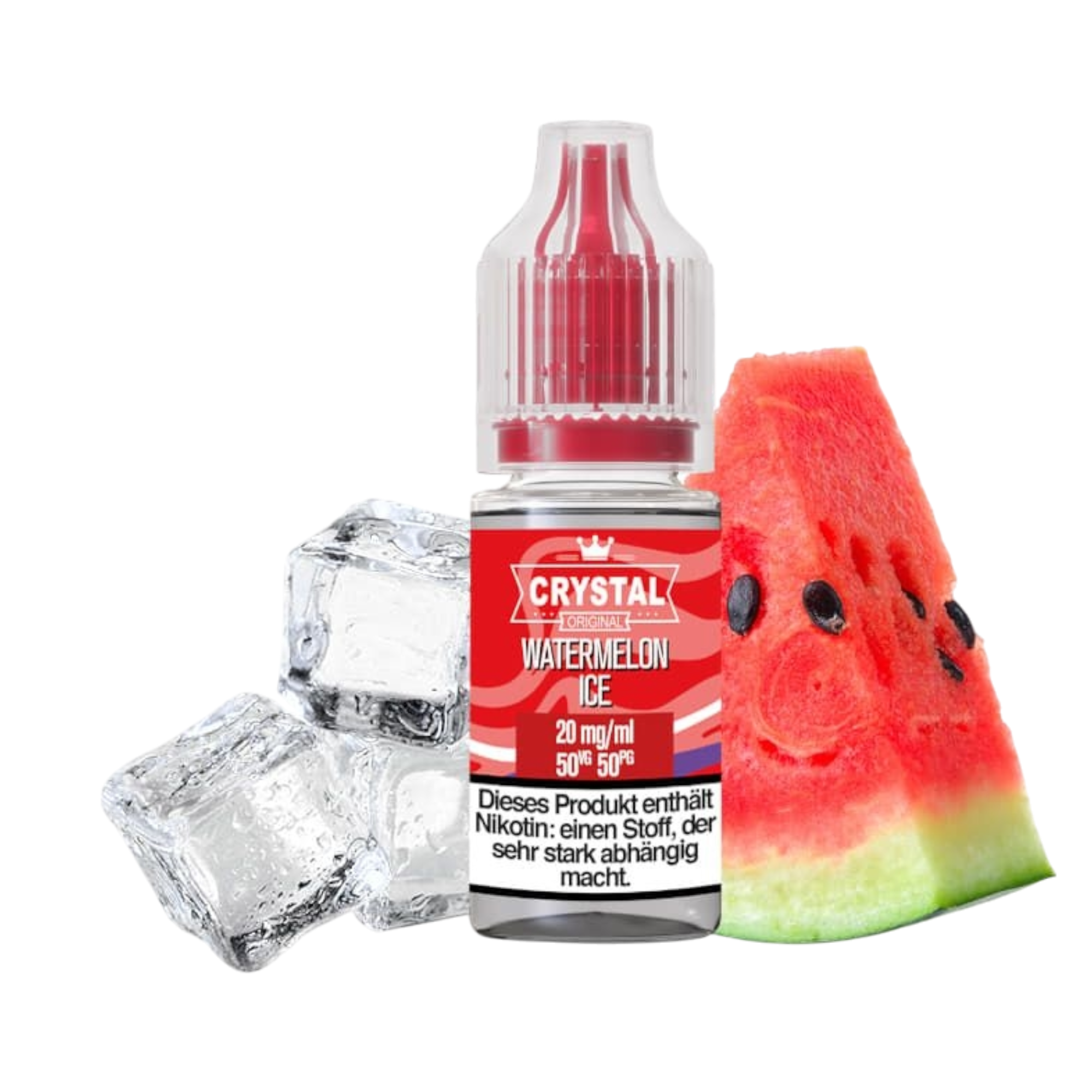 SKE - Crystal Liquid - Watermelon Ice - Nikotinsalz Liquid - 10ml - 10mg