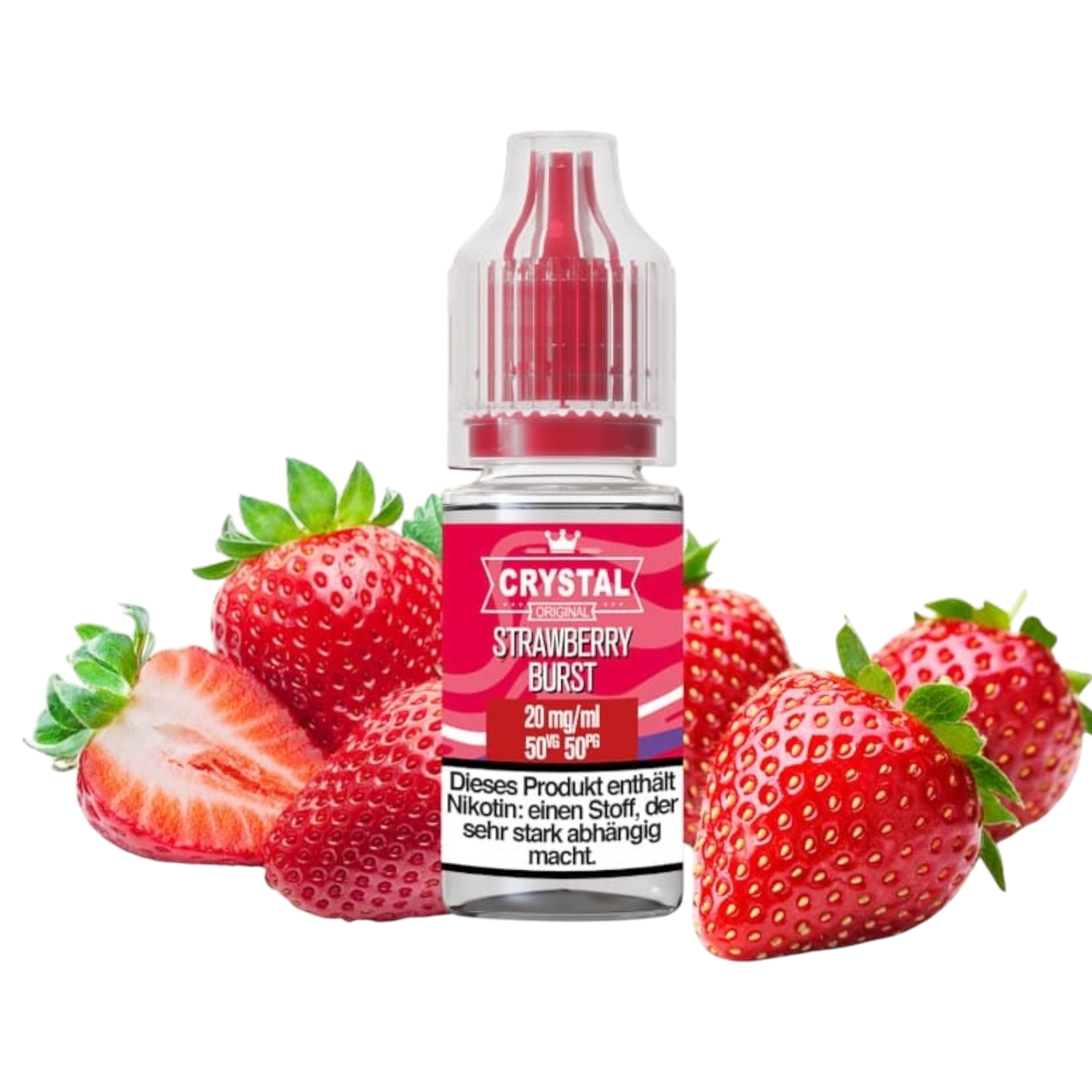 SKE - Crystal Liquid - Strawberry Burst - Nikotinsalz Liquid - 10ml - 10mg