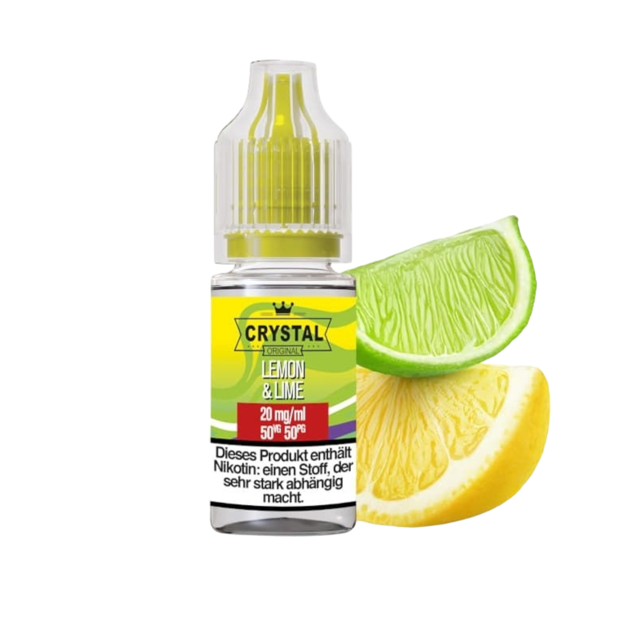 SKE - Crystal Liquid - Lemon & Lime - Nikotinsalz Liquid - 10ml - 10mg