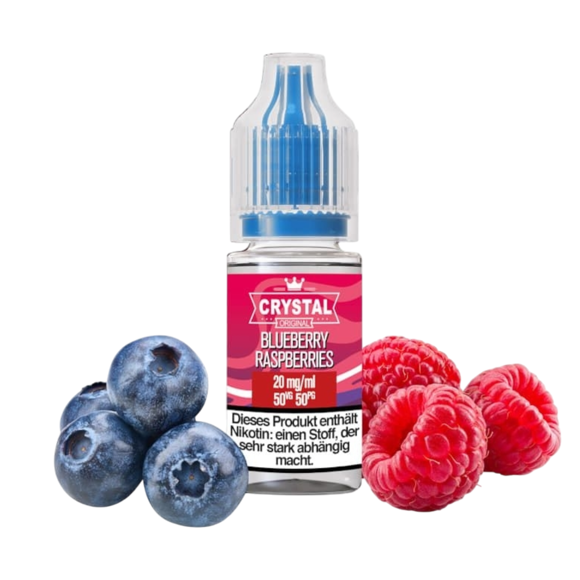 SKE - Crystal Liquid - Blueberry Raspberries - Nikotinsalz Liquid - 10ml - 10mg