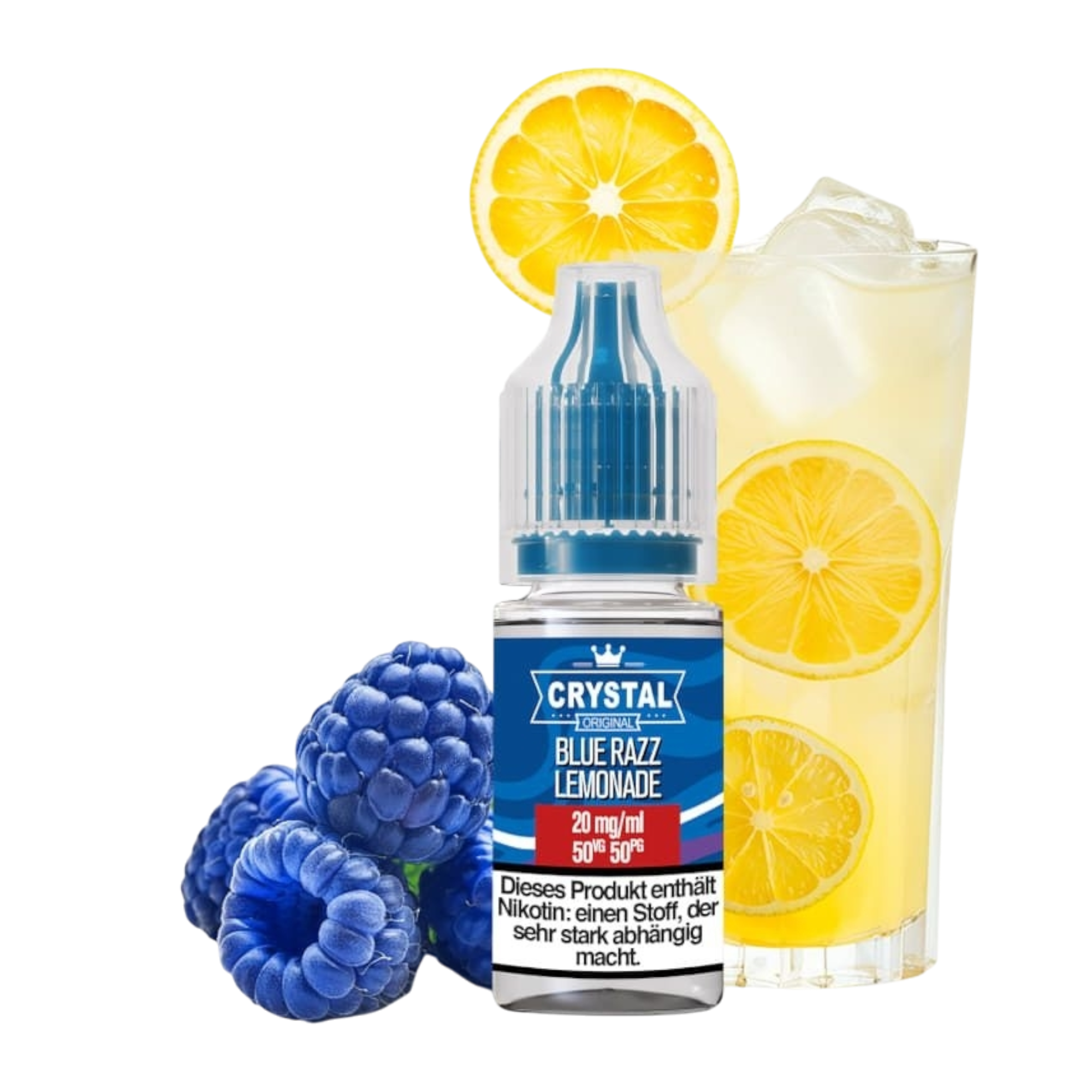 SKE - Crystal Liquid - Blue Razz Lemonade - Nikotinsalz Liquid - 10ml - 10mg