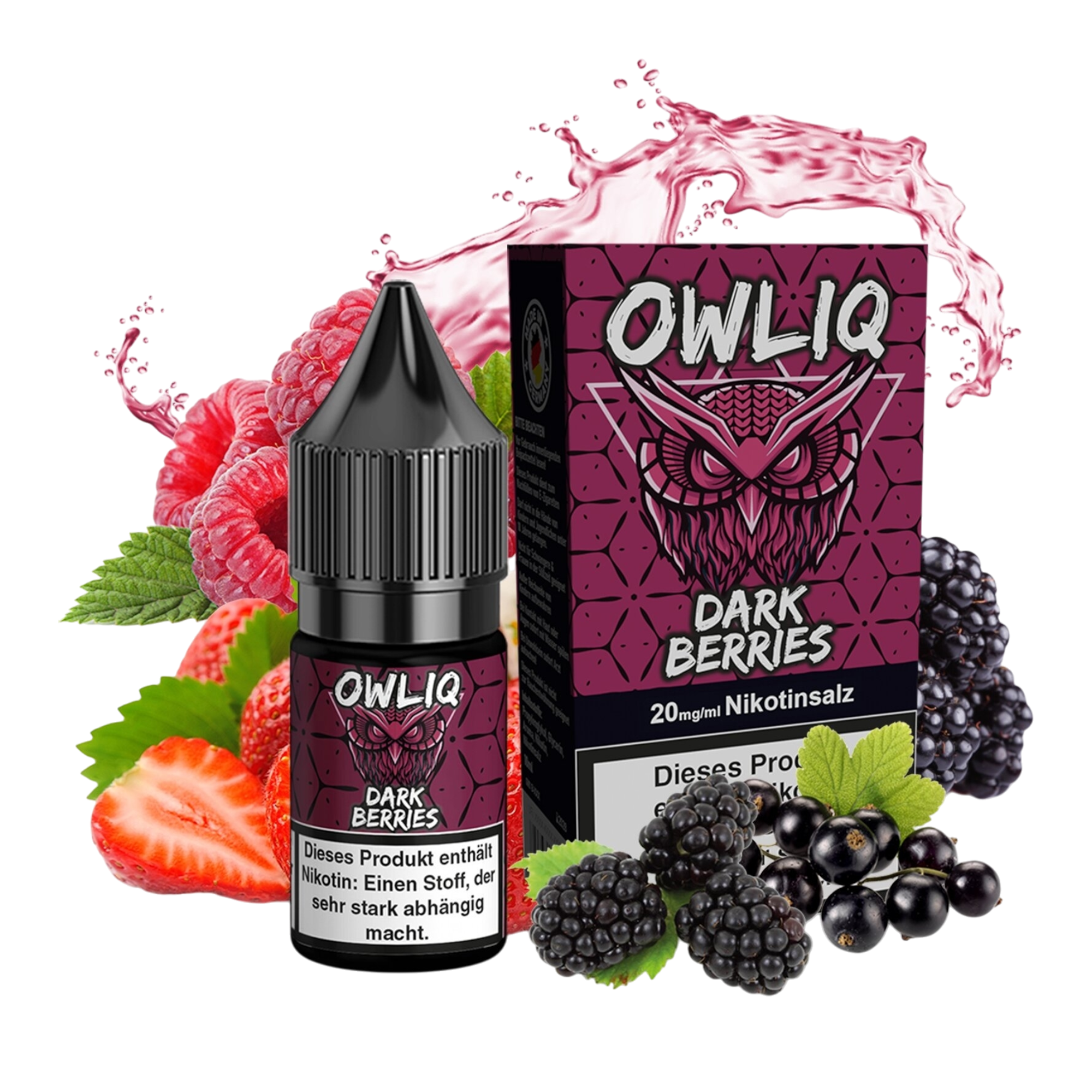 OWLIQ - Dark Berries - Nikotinsalz Liquid - 10ml - 20mg