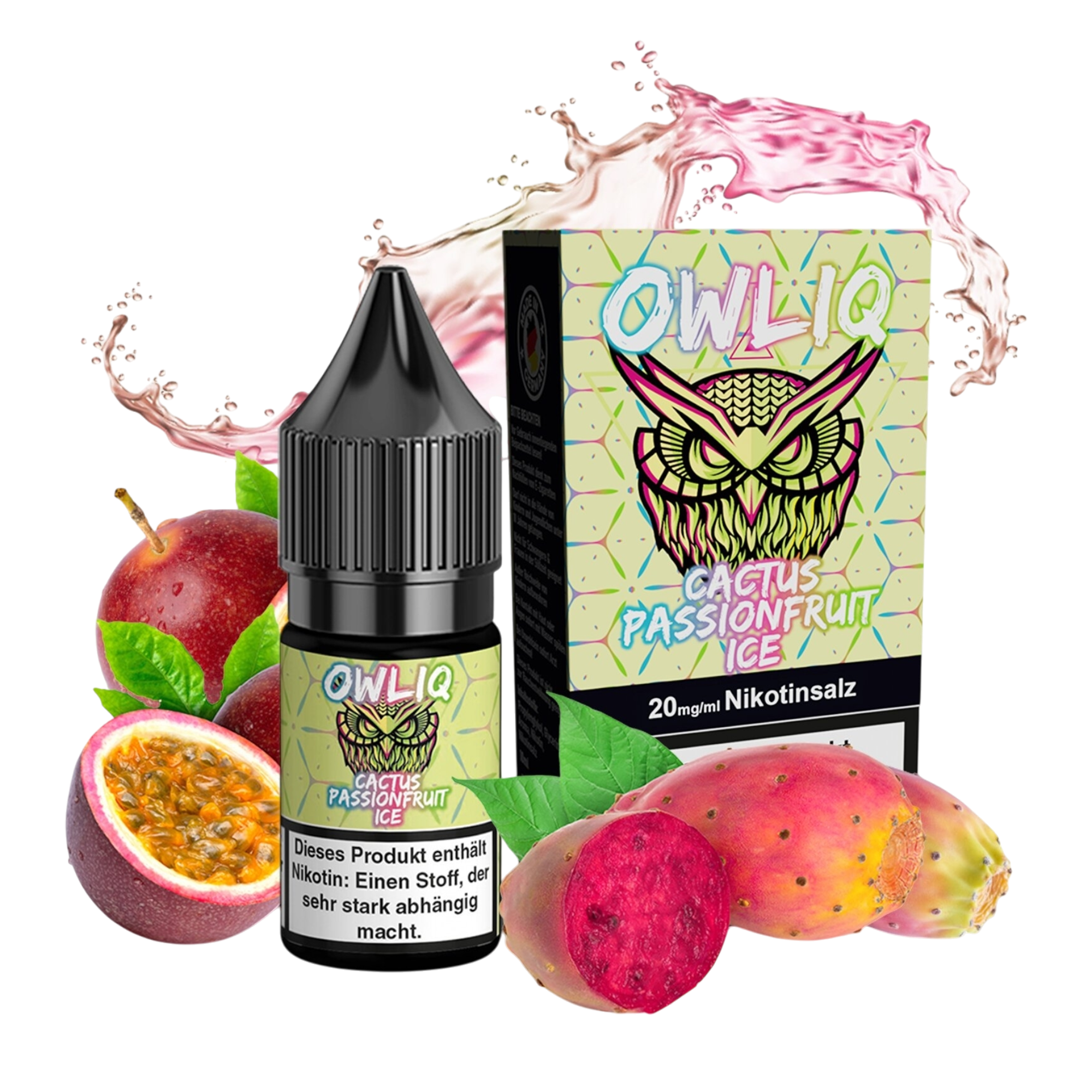 OWLIQ - Cactus Passionfruit Ice - Nikotinsalz Liquid - 10ml - 20mg