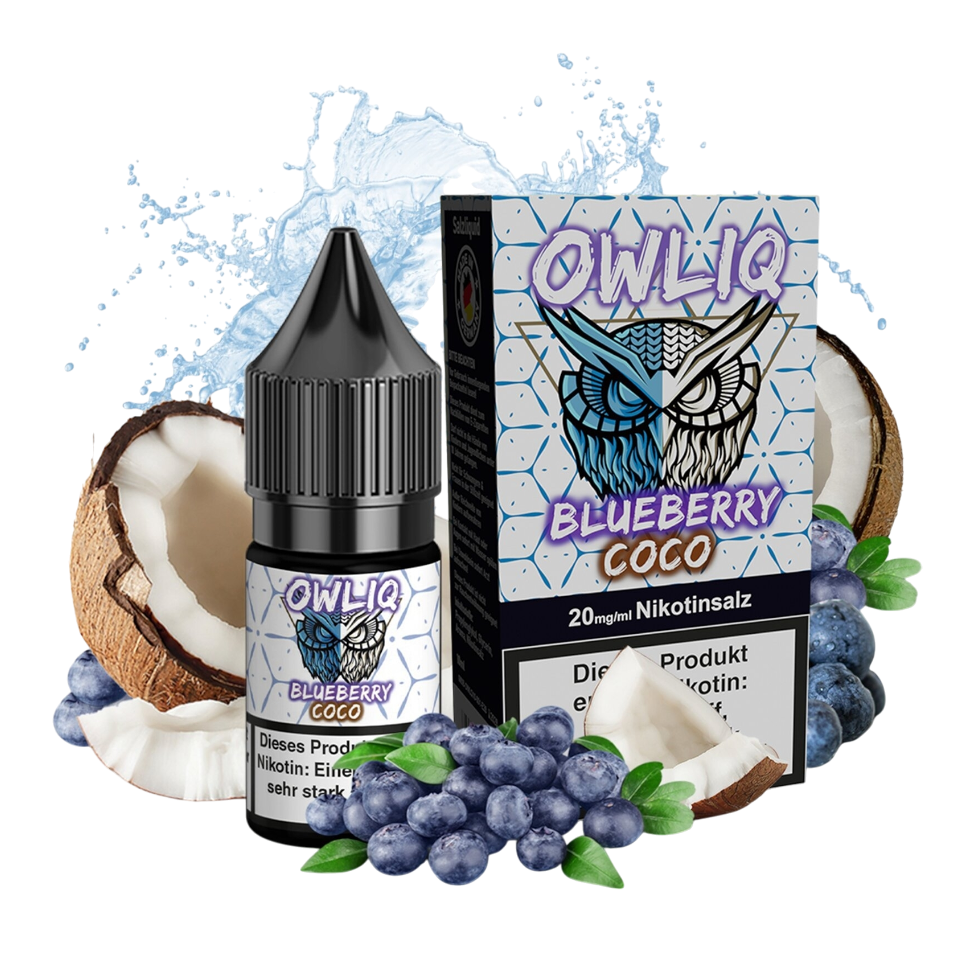 OWLIQ - Blueberry Coco - Nikotinsalz Liquid - 10ml - 20mg