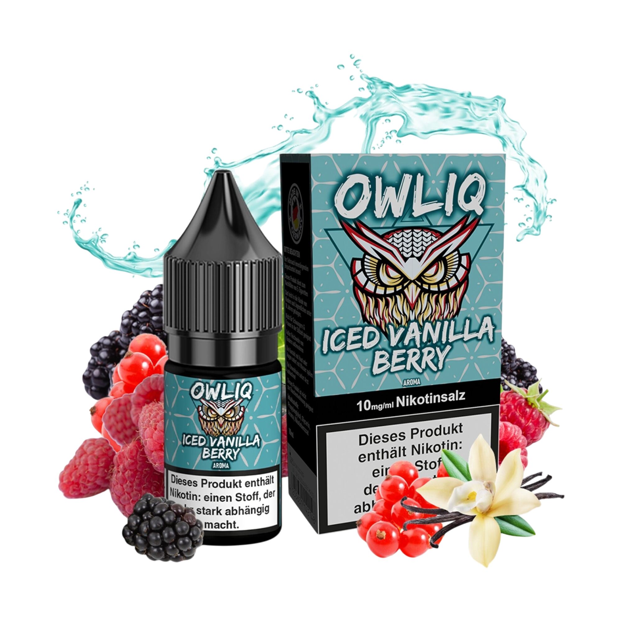 OWLIQ - Iced Vanilla Berry - Nikotinsalz Liquid - 10ml - 10mg