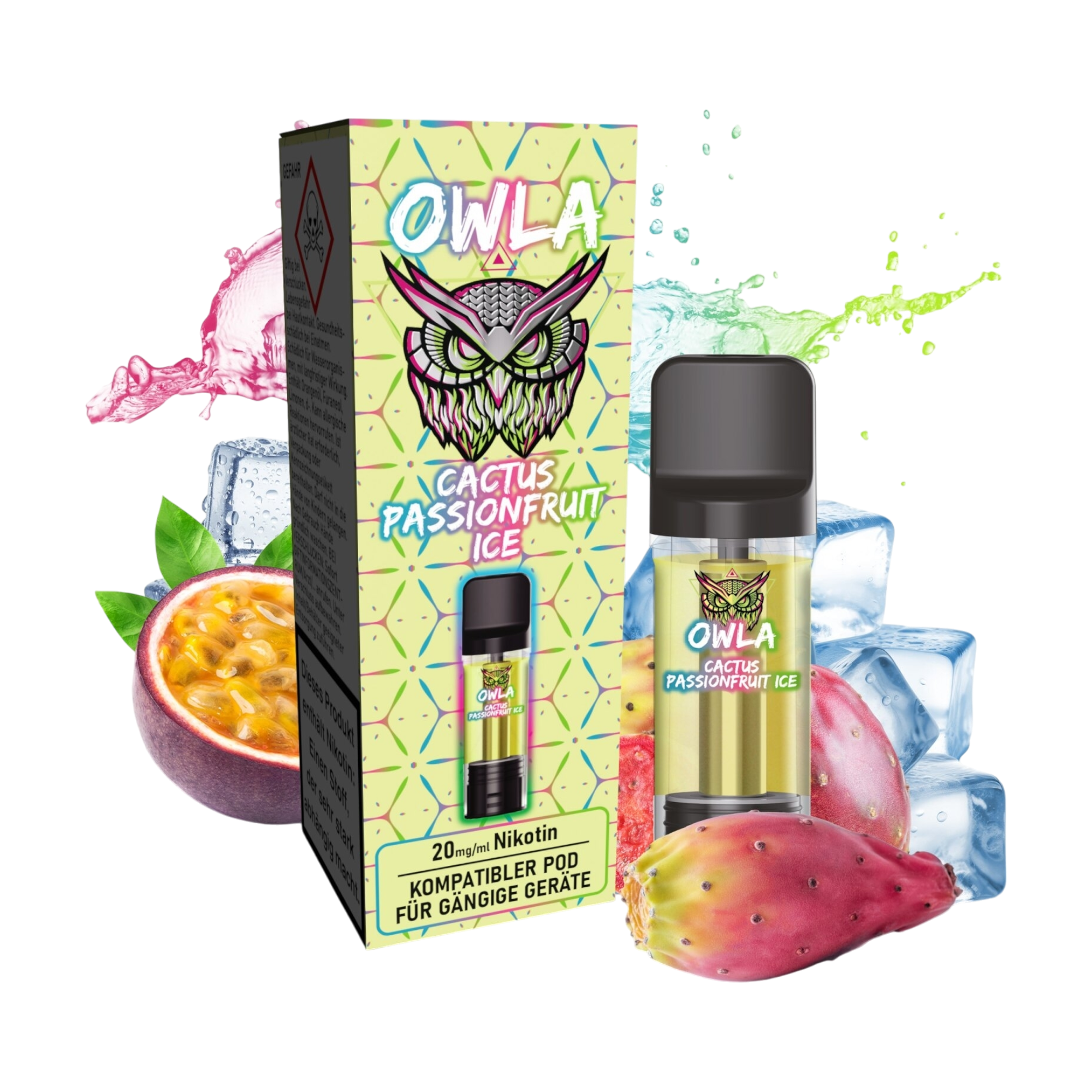 OWLA - Prefilled Pod - Cactus Passionfruit Ice - 2ml - 20mg