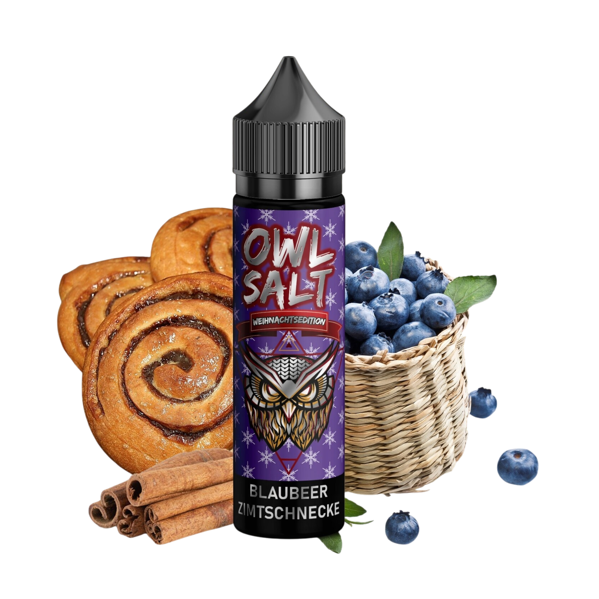 OWL Salt - Blaubeer Zimtschnecke Overdosed - Aroma - 10ml - Weihnachtsedition