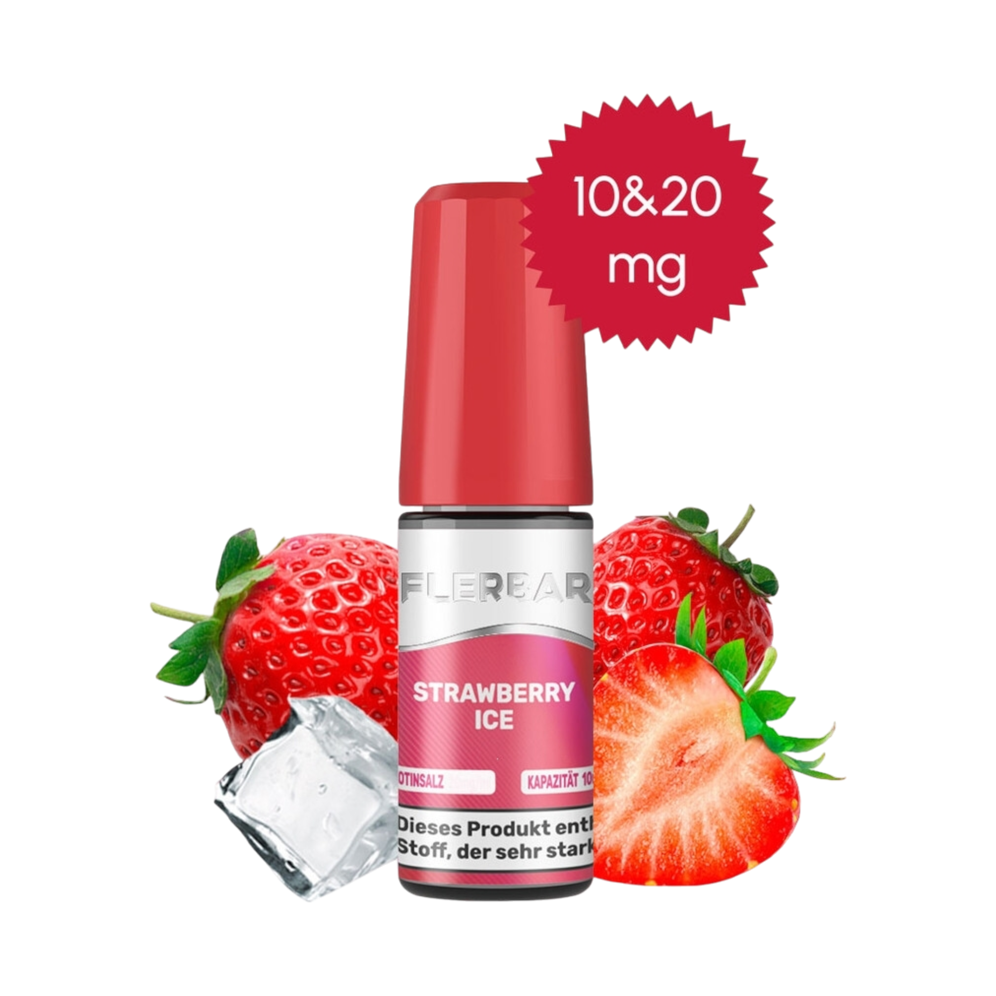 Flerbar - Strawberry Ice - Nikotinsalz Liquid - 10ml - 20mg