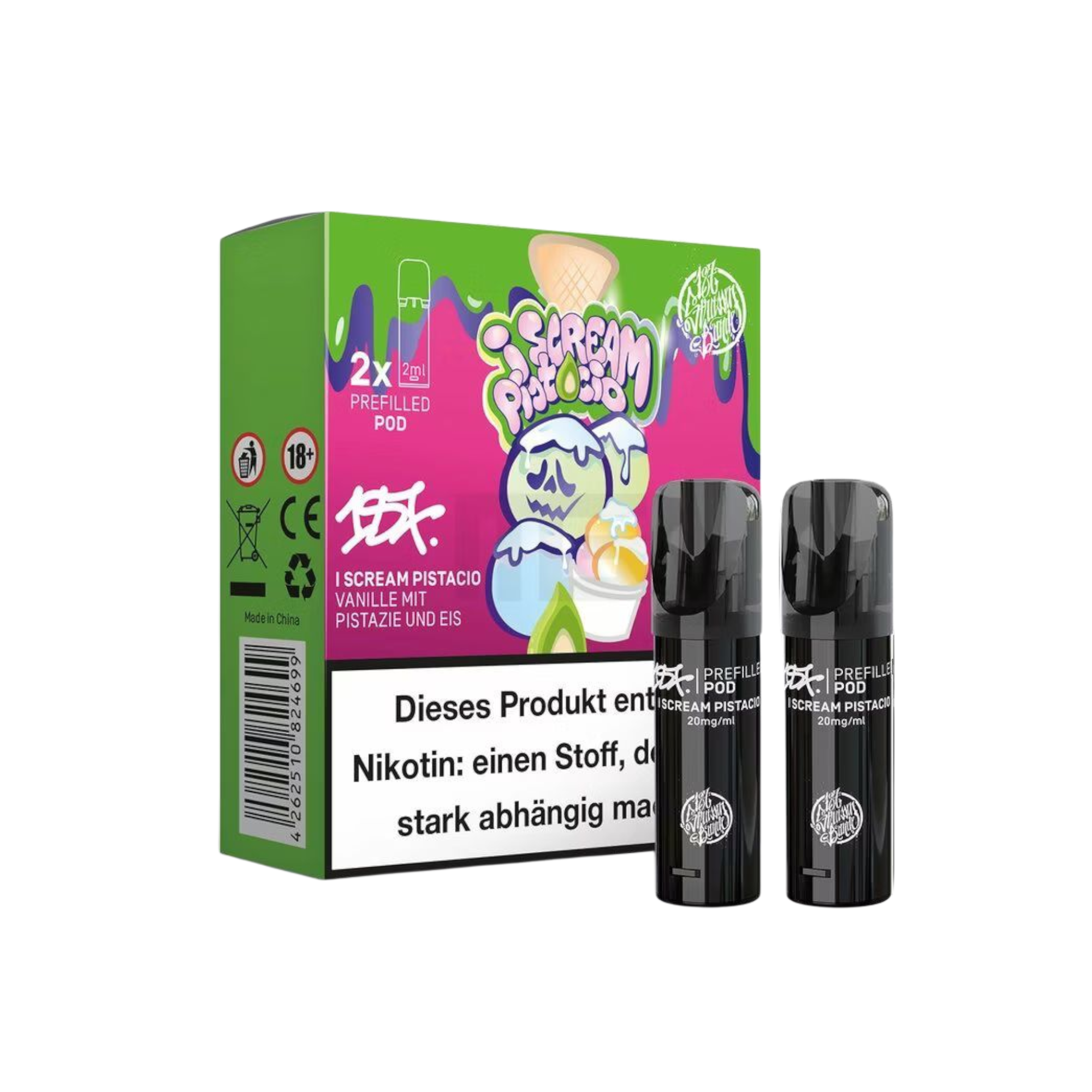 187 Straßenbande - Prefilled Pod Scream Pistacio - 2ml - 2er Pack