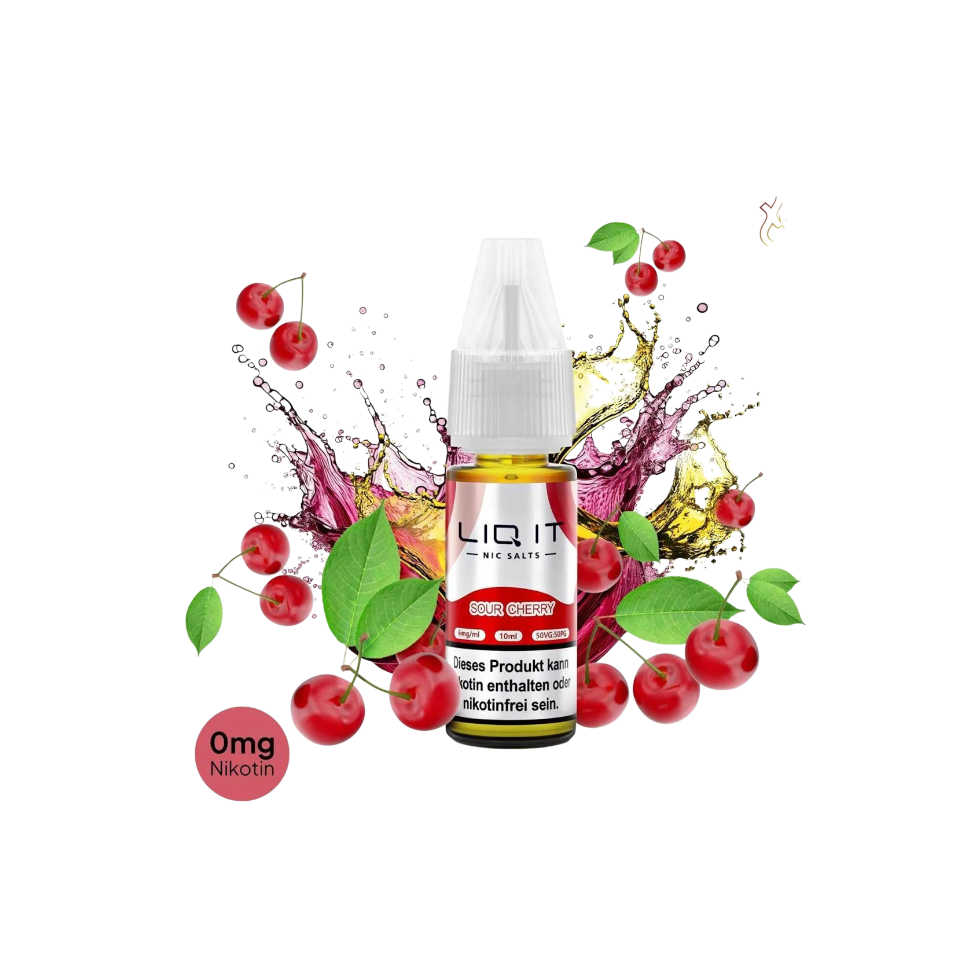 LIQ IT - Nikotinsalz-Liquid - 10ml - Cherry Ice - 0mg