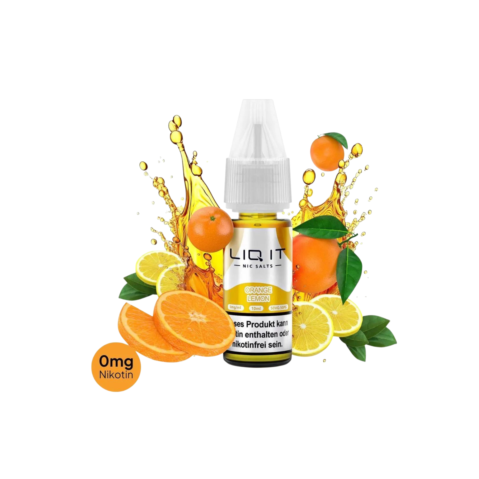 LIQ IT - Nikotinsalz-Liquid - 10ml - Orange Lemon - 0mg
