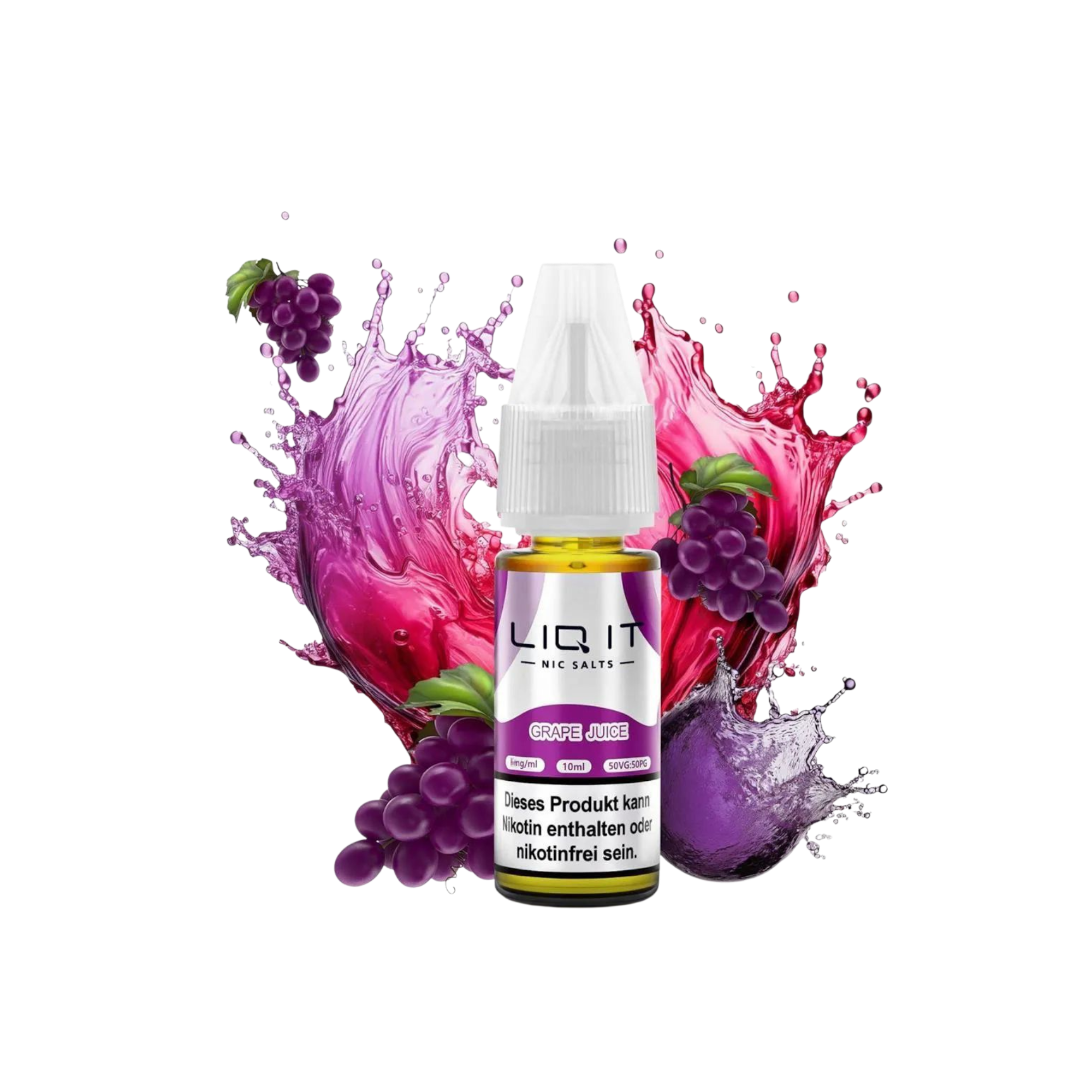 LIQ IT - Nikotinsalz-Liquid - 10ml - Grape Juice - 0mg