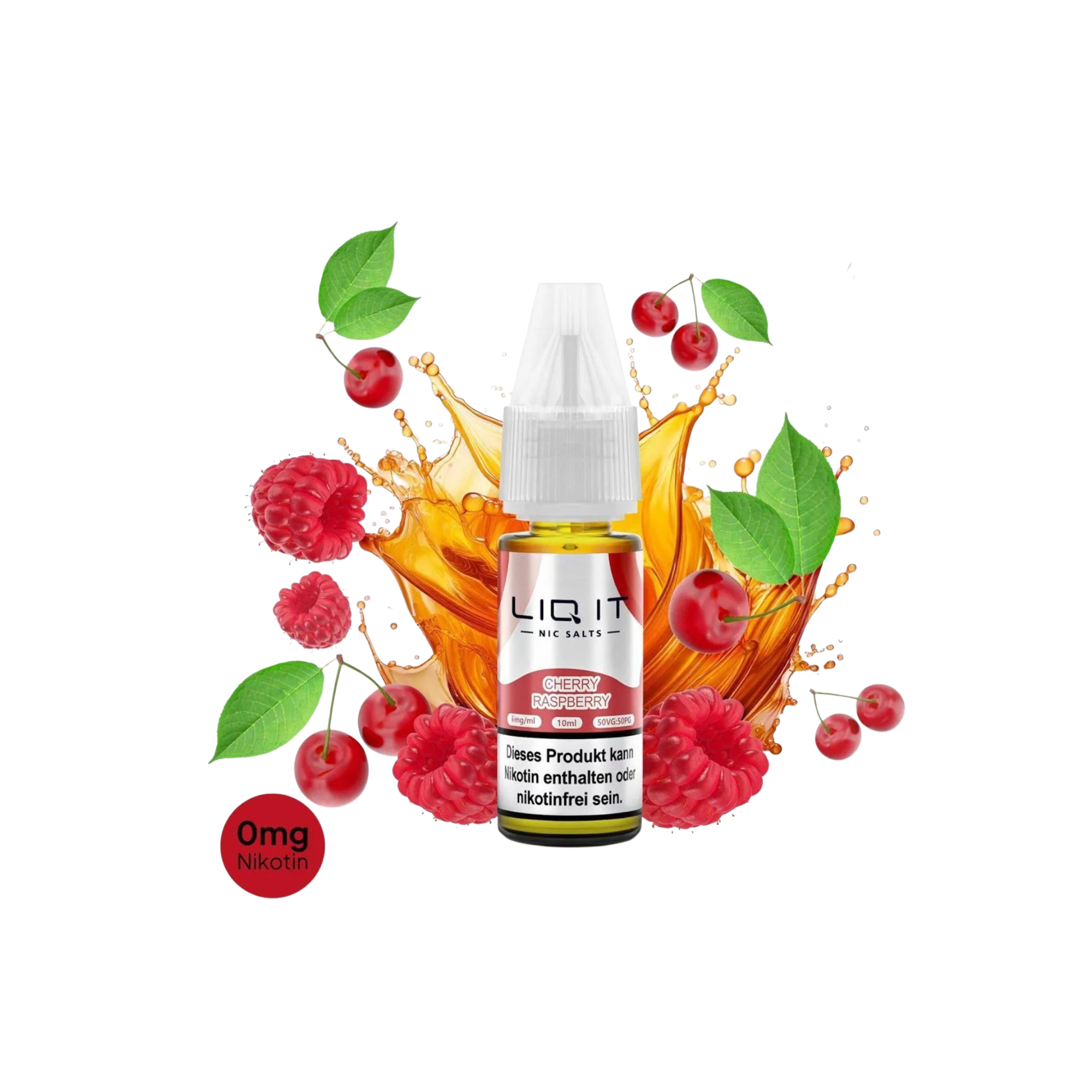 LIQ IT - Nikotinsalz-Liquid - 10ml - Cherry Raspberry - 0mg