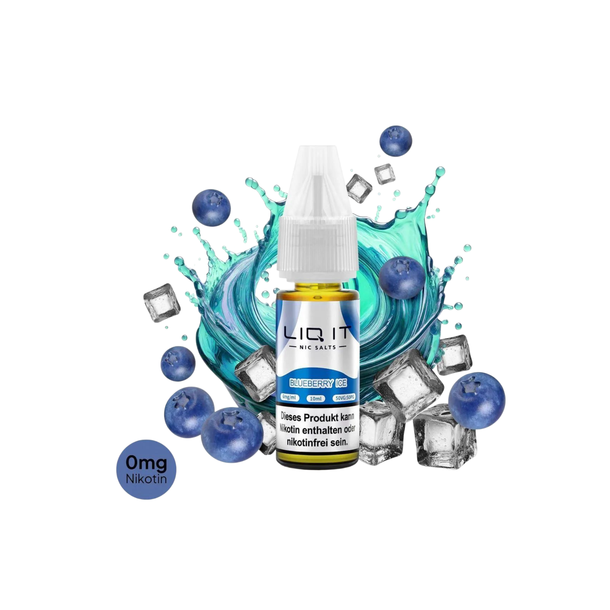 LIQ IT - Nikotinsalz-Liquid - 10ml - Blueberry Ice - 0mg