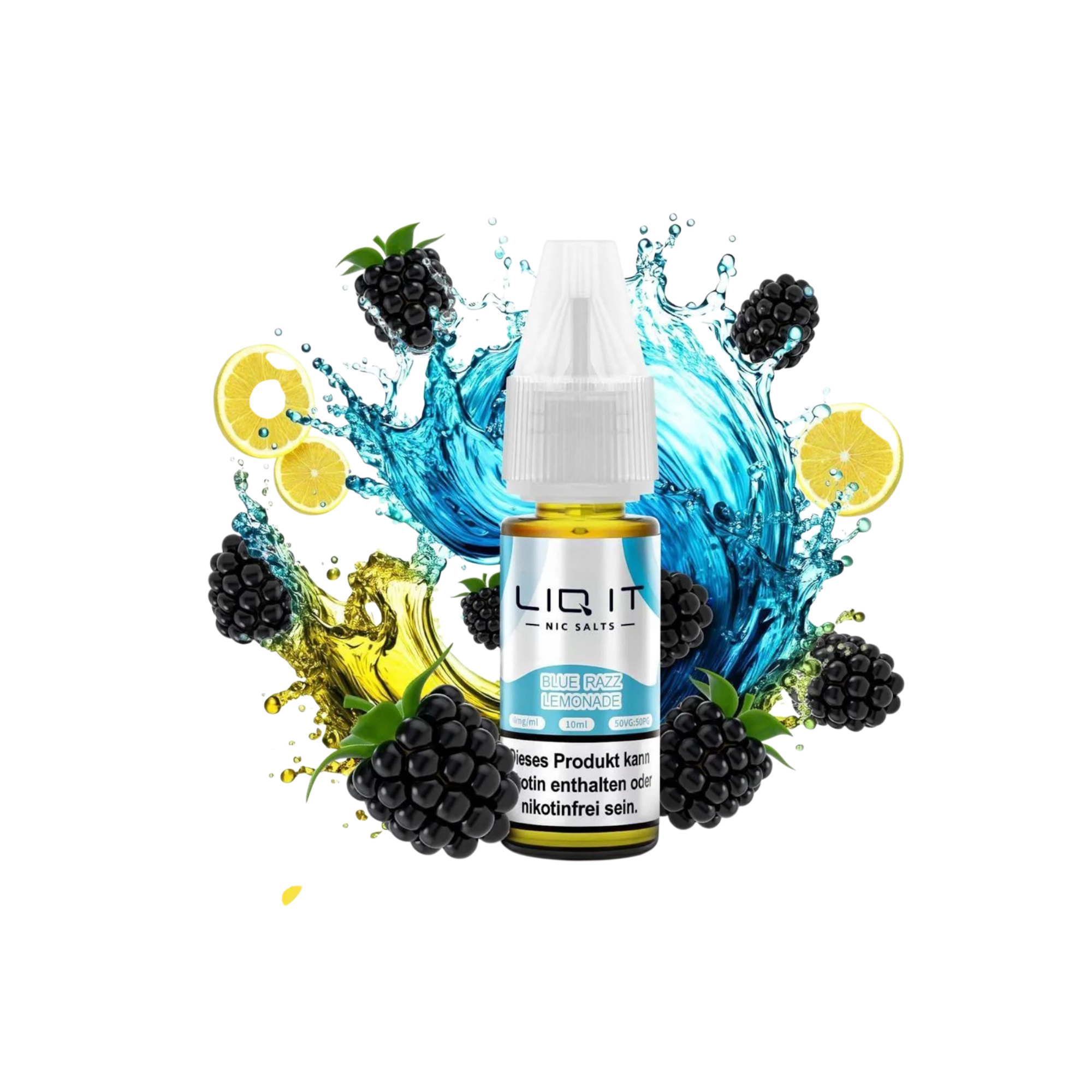LIQ IT - Nikotinsalz-Liquid - 10ml - Blue Razz Lemonade - 0mg