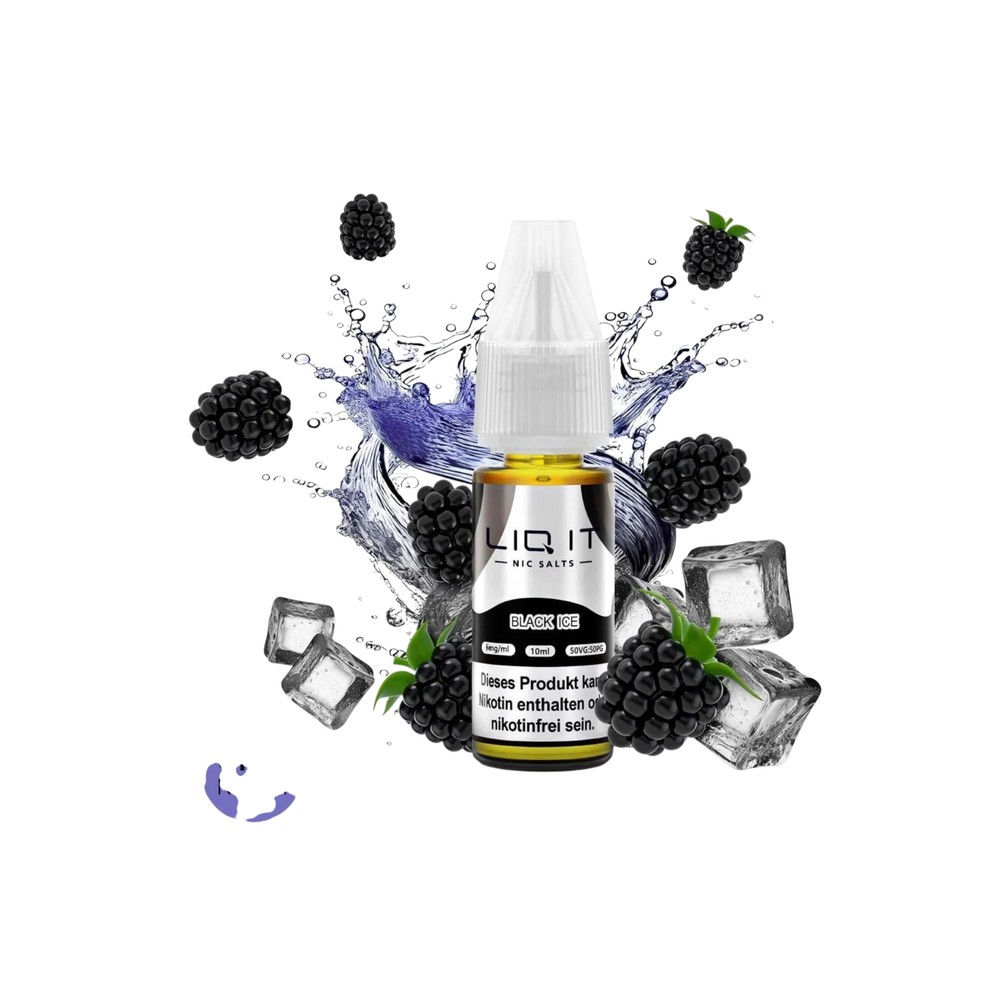 LIQ IT - Nikotinsalz-Liquid - 10ml - Black Ice - 0mg