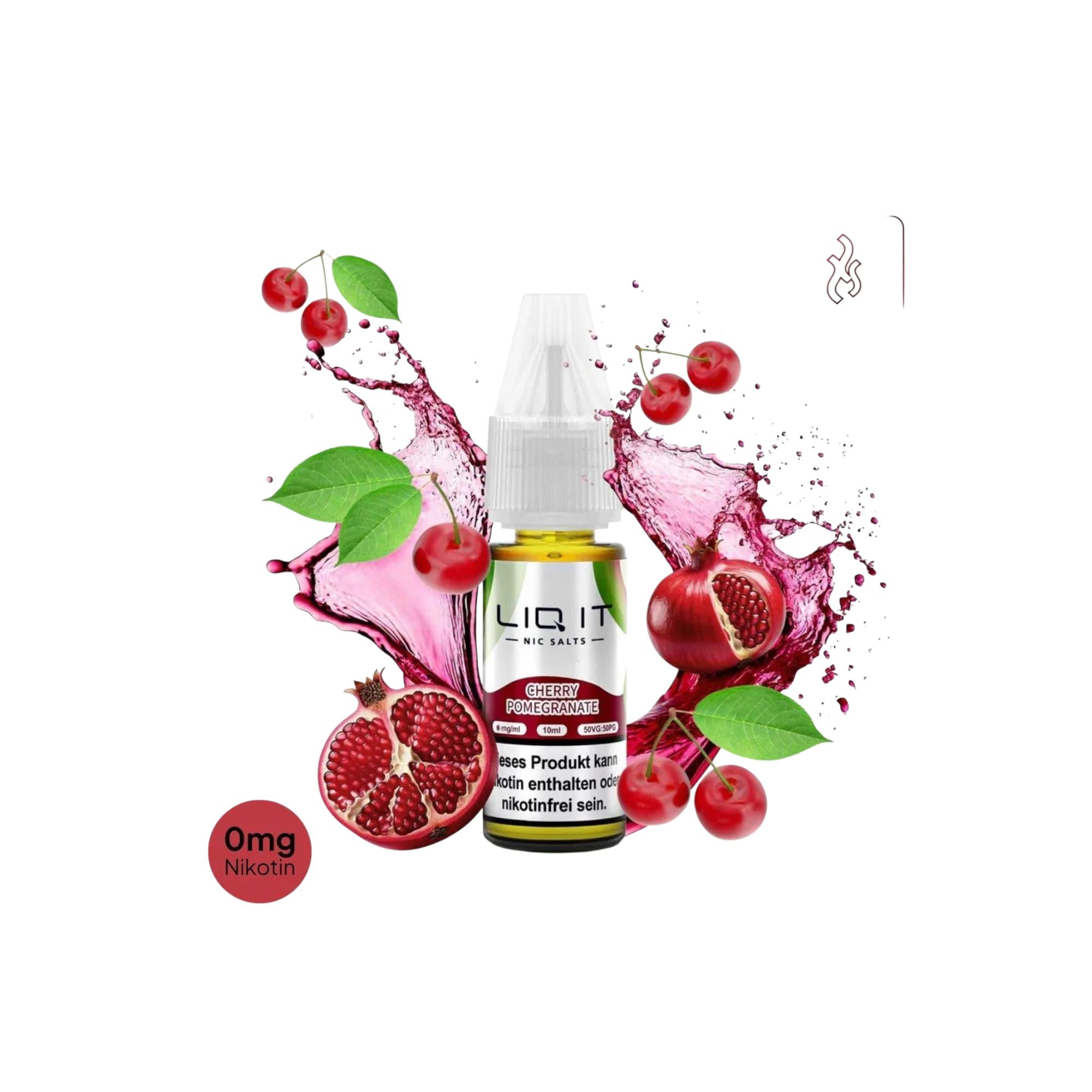 LIQ IT - Nikotinsalz-Liquid - 10ml - Cherry Pomegranate - 0mg