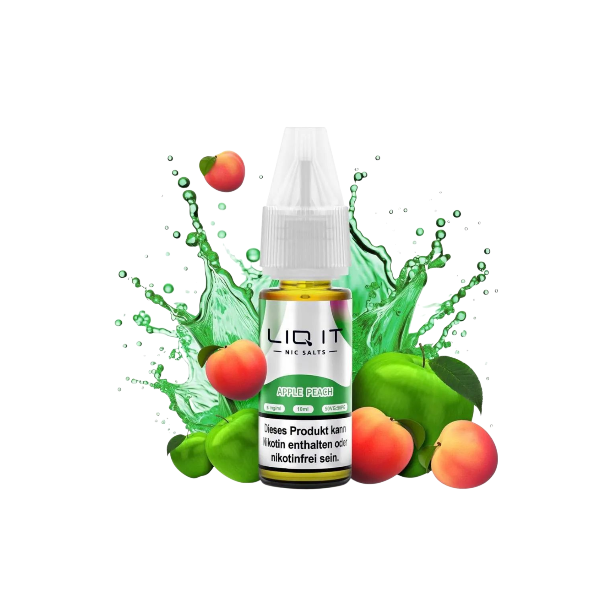 LIQ IT - Nikotinsalz-Liquid - 10ml - Apple Peach - 0mg