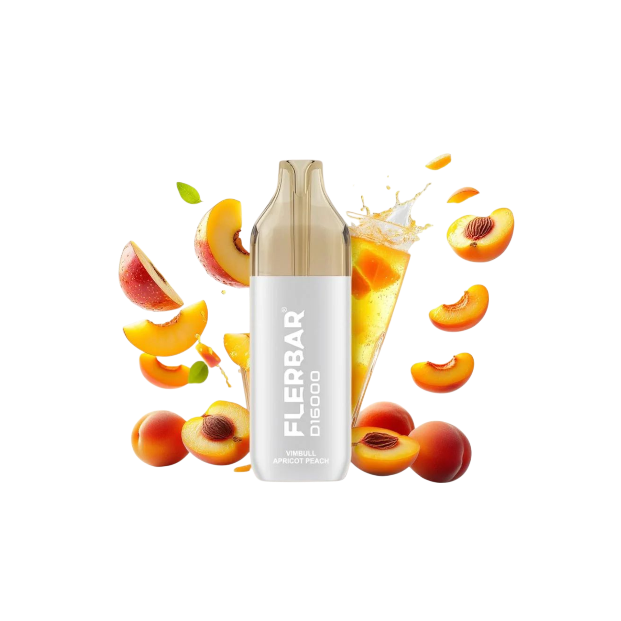 Flerbar - D16000 - 2ml - Einweg E-Zigarette - 20mg - Red Bull Apricot Peach