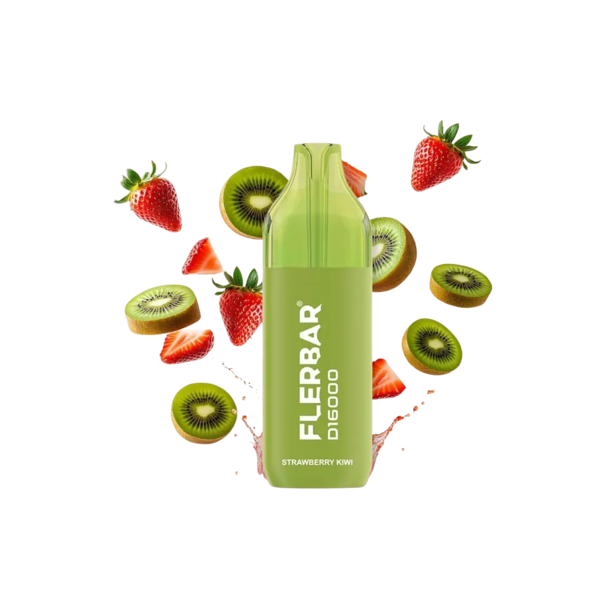 Flerbar - D16000 - 2ml - Einweg E-Zigarette - 20mg - Strawberry Kiwi