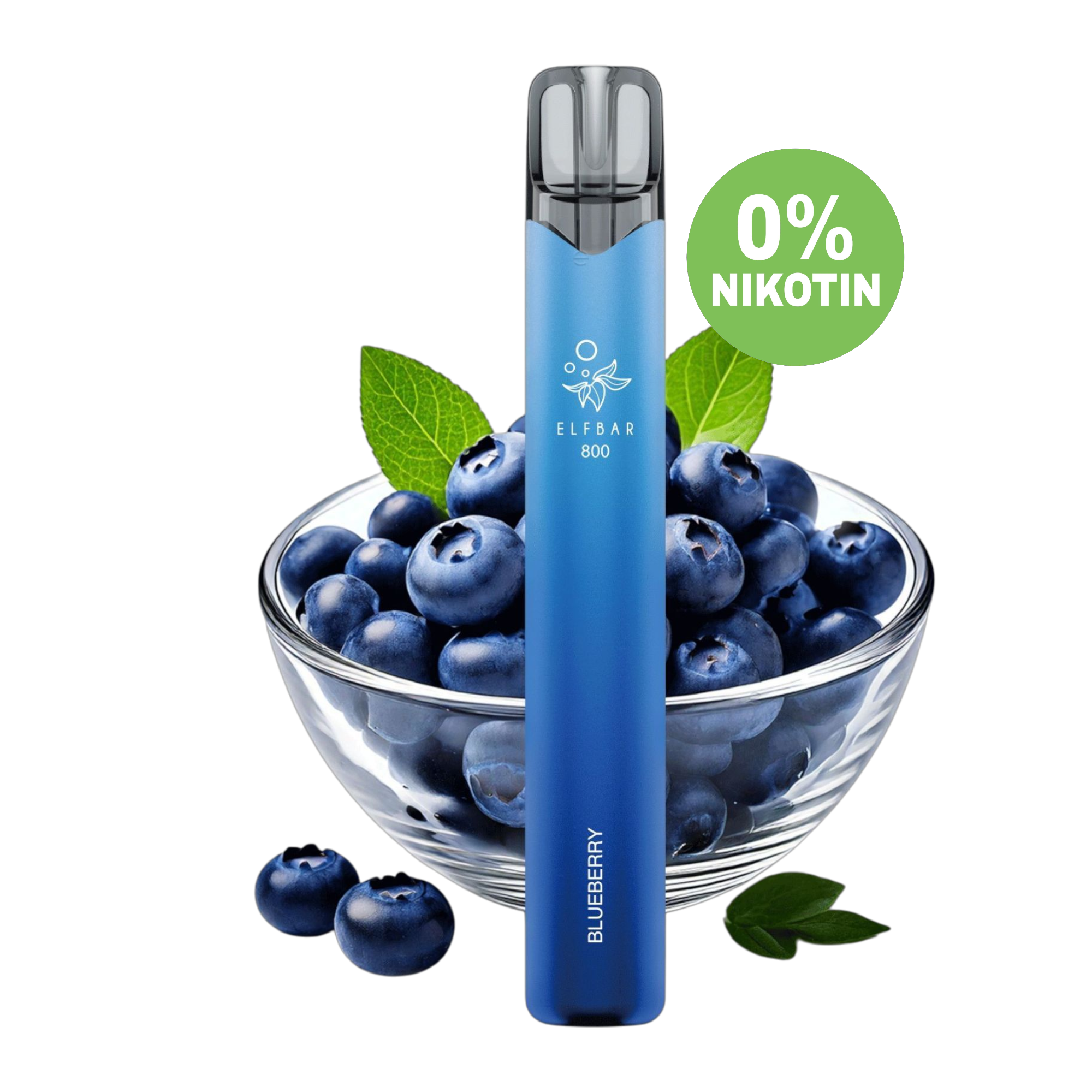 Elfbar - 800 - Einweg E-Zigarette - 0mg - Nikotinfrei - Blueberry