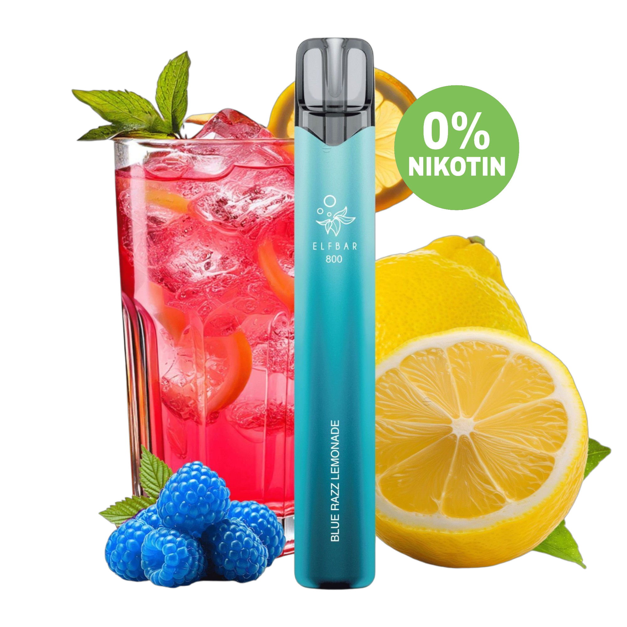 Elfbar - 800 - Einweg E-Zigarette - 0mg - Nikotinfrei - Blue Razz Lemonade