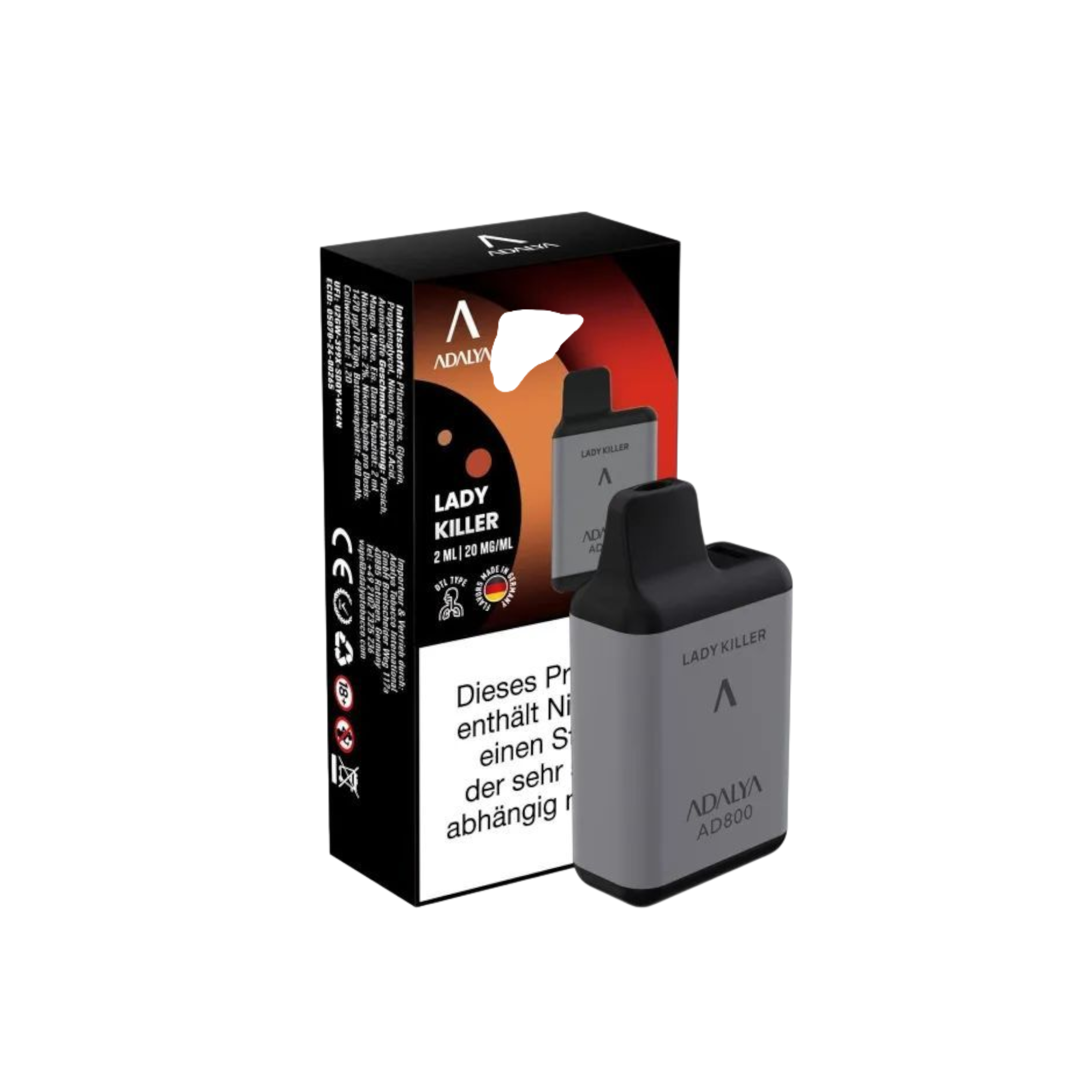 Adalya - AD800 Einweg Vape - 20mg - Lady Killer