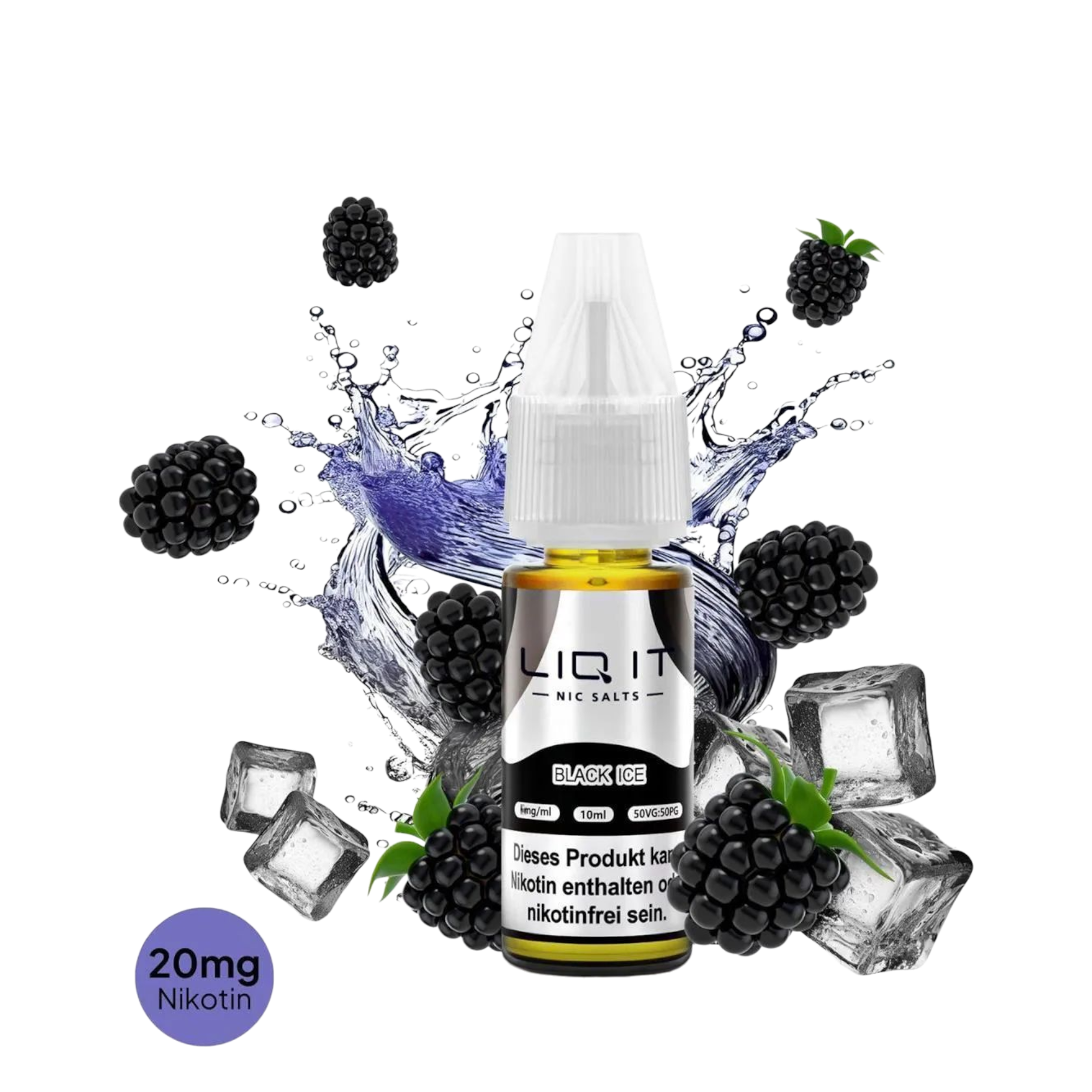 LIQ IT - Nikotinsalz-Liquid - 10ml - Black Ice - 20mg