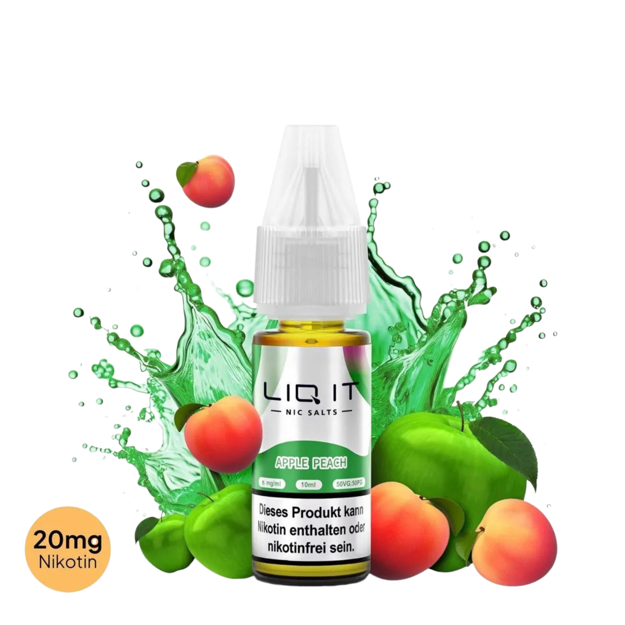 LIQ IT - Nikotinsalz-Liquid - 10ml - Apple Peach - 20mg