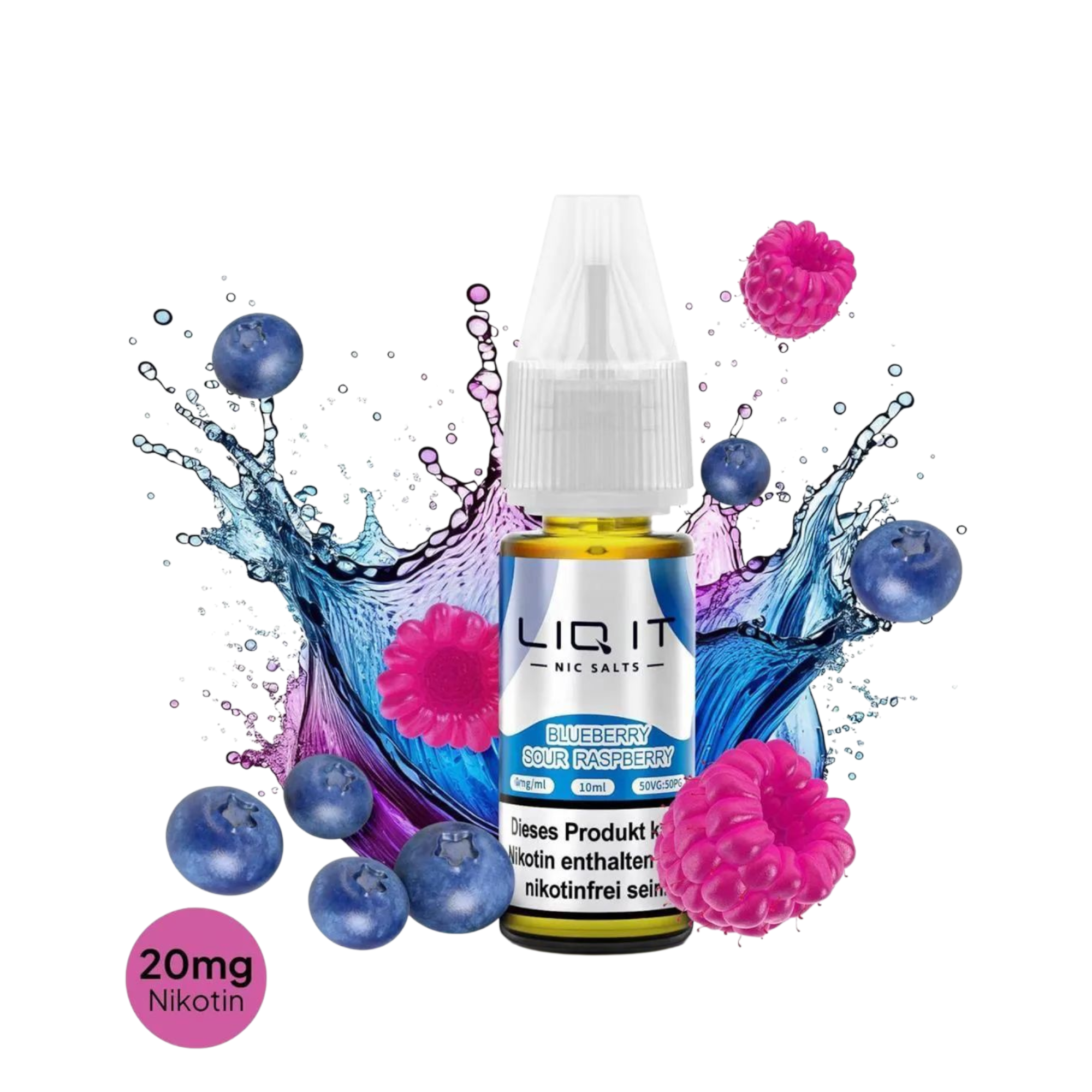 LIQ IT - Nikotinsalz-Liquid - 10ml - Blueberry Sour Raspberry - 20mg