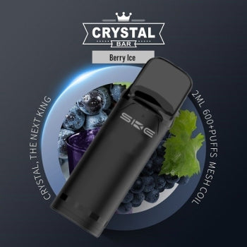 SKE - Crystal 800 Pro - Prefilled Pod - 20mg - 2er Paket - Berry Ice