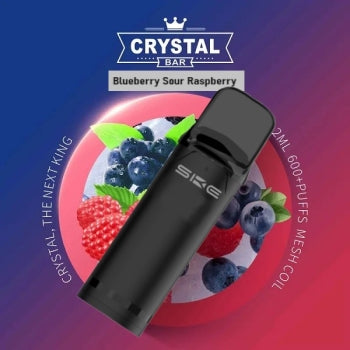 SKE - Crystal 800 Pro - Prefilled Pod - 20mg - 2er Paket - Blueberry Sour Raspberry