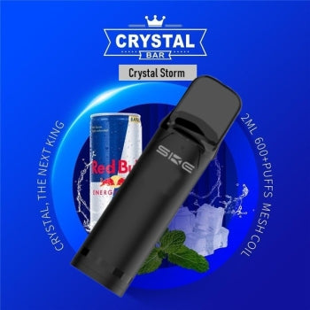 SKE - Crystal 800 Pro - Prefilled Pod - 20mg - 2er Paket - Crystal Storm