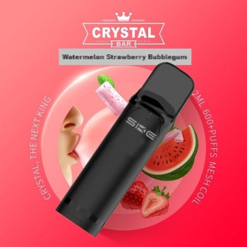 SKE - Crystal 800 Pro - Prefilled Pod - 20mg - 2er Paket - Watermelon Strawberry Bubblegum
