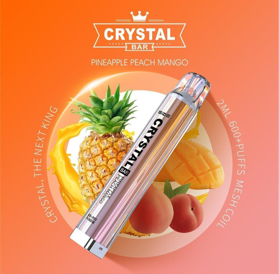 SKE - Crystal Bar - Einweg E-Zigarette - Pineapple Peach Mango - 20mg CP