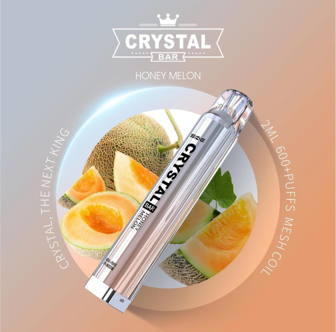 SKE - Crystal Bar - Einweg E-Zigarette - Honey Melon - 20mg CP