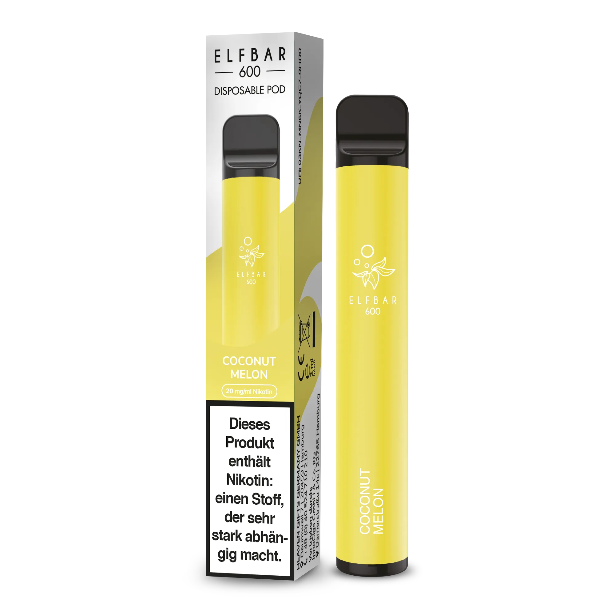 Elf Bar 600 Einweg E-Zigarette | 20mg Nikotin